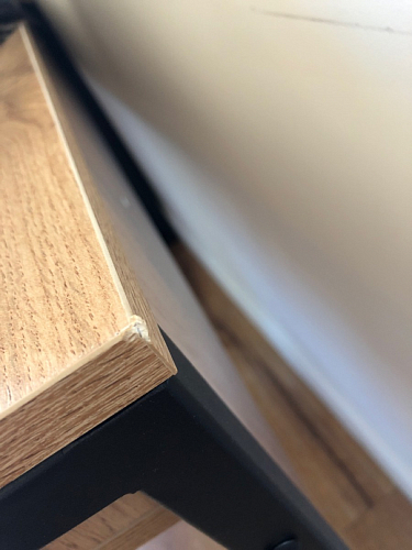 Письменный стол Леон Лофт черный матовый / дуб вотан фото покупателя 161