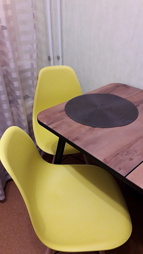Пластиковый стул Eames PC-015 серо-голубой / дерево фото покупателя 166
