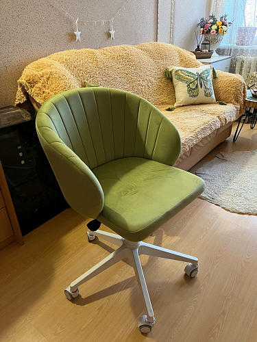 Компьютерное кресло Пард экокожа белый фото покупателя 137