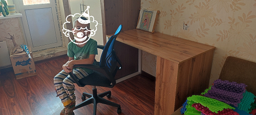 Письменный стол Битти Лофт 116х60х75 креатель / черный матовый фото покупателя 188