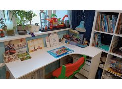 Письменный стол СПм-25 левый белый  - Уцененный экземпляр фото покупателя 8