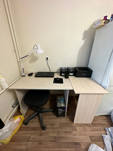 Стол письменный Kiwi дуб молочный  - Уцененный экземпляр фото покупателя 59