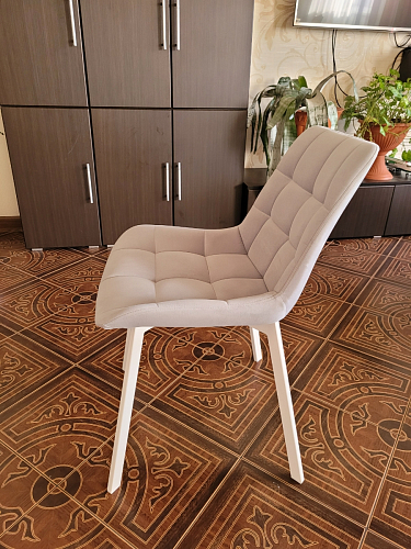 Стул на металлокаркасе Челси К бирюзовый / черный фото покупателя 4