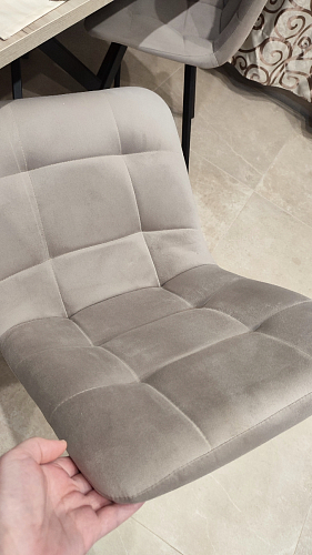 Стул на металлокаркасе Чилли светло-серый / белый каркас фото покупателя 1239