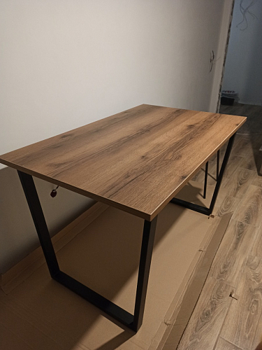 Стол раскладной Лота Лофт 120 25 мм юта / черный матовый фото покупателя 148