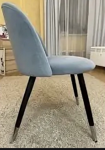 Стул на металлокаркасе Gabi dark beige / black / silver фото покупателя 494