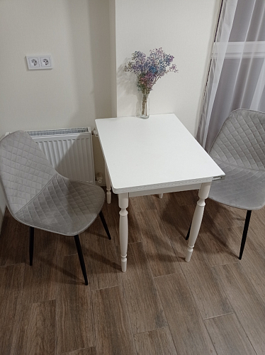 Стул на металлокаркасе Capri dark beige / white фото покупателя 15