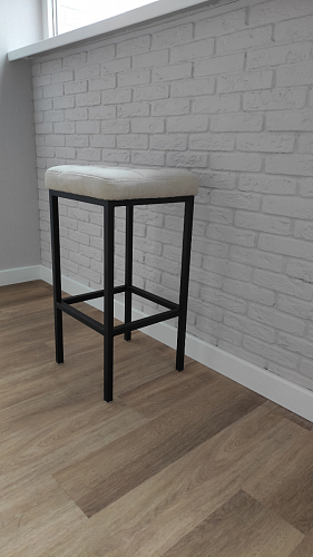 Барный стул Лофт линкольн белый / белый матовый фото покупателя 147