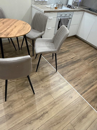 Стул на металлокаркасе Седа К латте / черный фото покупателя 347