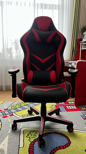 Компьютерное кресло Racer черный / красный / бежевый фото покупателя 83