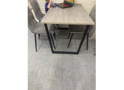 Деревянный стол Лота Лофт 120(160)х75 черный матовый / бетон светлый фото покупателя 777