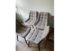 Стул на металлокаркасе Челси светло-серый / черный каркас фото покупателя 143