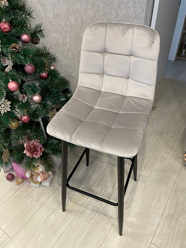 Барный стул Chio black / grey фото покупателя 7