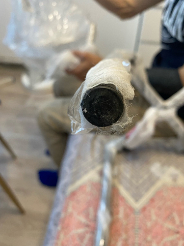 Стул на металлокаркасе Capri dark beige / white фото покупателя 132