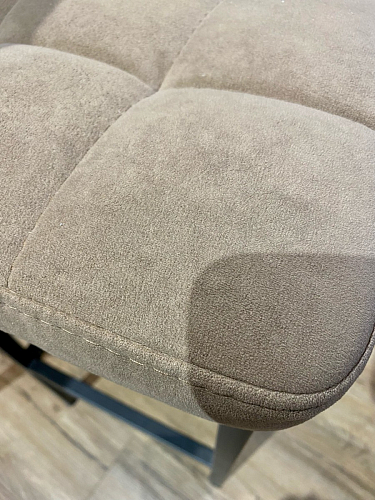 Барный стул Лофт ткань канди крем / черный матовый фото покупателя 94