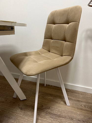 Стул на металлокаркасе Чилли К черный / зеленый фото покупателя 355