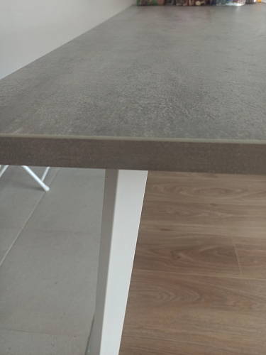 Стол Тринити Лофт 120 32 мм бетон / черный матовый фото покупателя 667