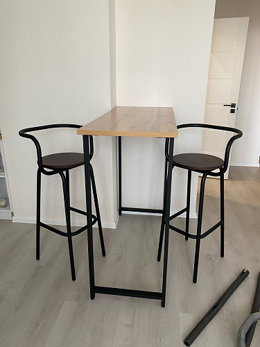 Барная стойка Дилан Лофт 120х60х110 бетон фото покупателя 8