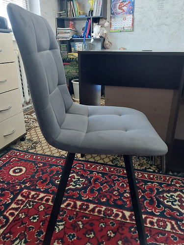 Комплект стульев Чилли 4 шт темно-серый / черный фото покупателя 624