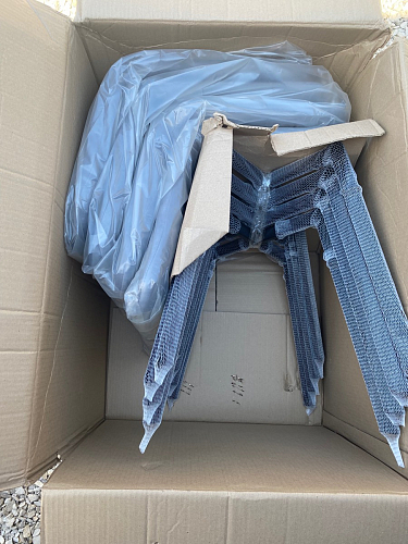 Стул на металлокаркасе Чилли К светло-серый велюр / черный каркас фото покупателя 558