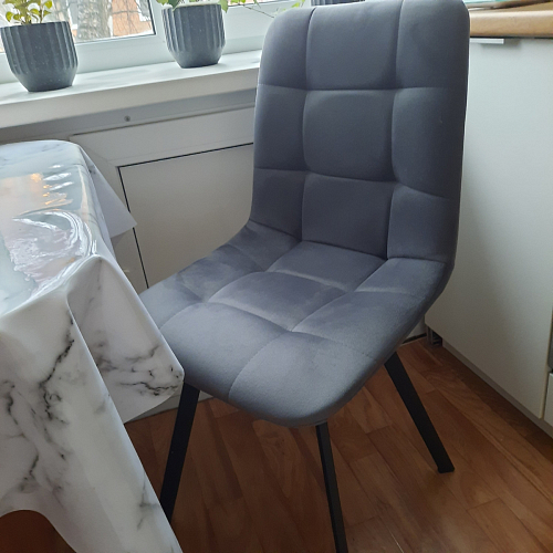 Стул на металлокаркасе Чилли синий / белый фото покупателя 1042