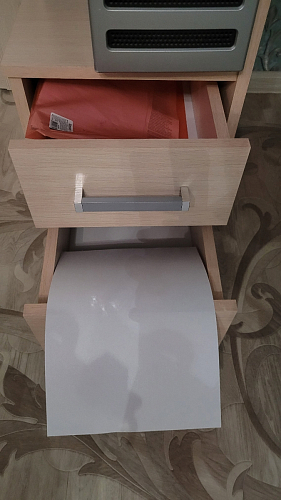 Компьютерный стол Джаз-24 левый дуб молочный фото покупателя 128