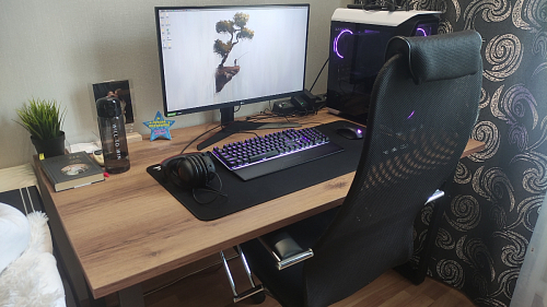 Стол Лота Лофт 140 25 мм черный матовый / бетон фото покупателя 197