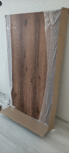 Стол Тринити Лофт 120 32 мм бетон / черный матовый фото покупателя 442