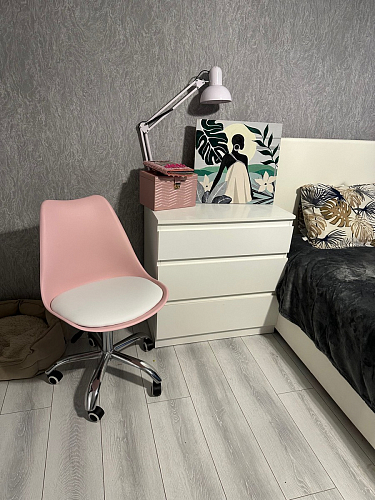 Компьютерное кресло Kolin с подушкой clear / white фото покупателя 510