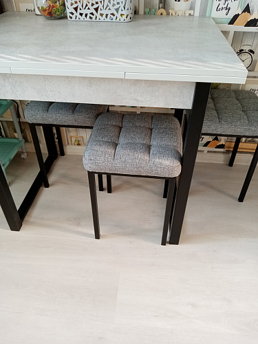 Стол Форли бетон / черный матовый фото покупателя 54