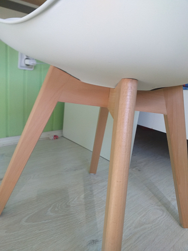 Деревянный стул Bonuss темно-серый / черное сидение / черный фото покупателя 117