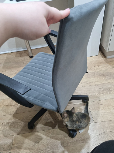 Компьютерное кресло Spark флок черный 35 фото покупателя 8