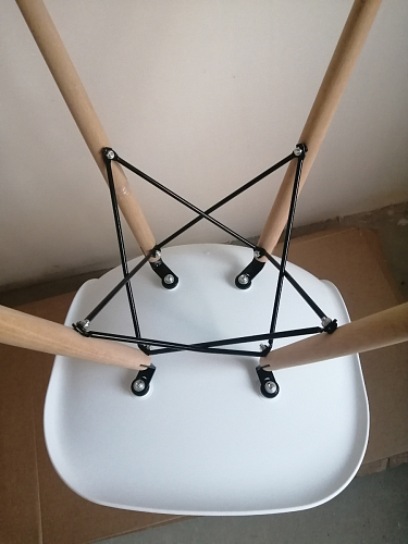 Пластиковый стул Eames PC-015 серо-голубой / дерево фото покупателя 334