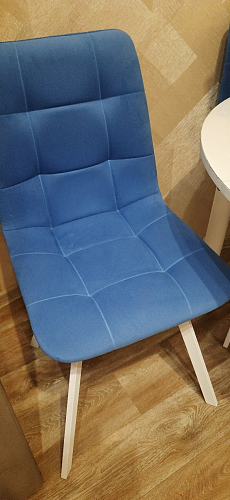 Стул на металлокаркасе Чилли бежевый / белый каркас фото покупателя 951