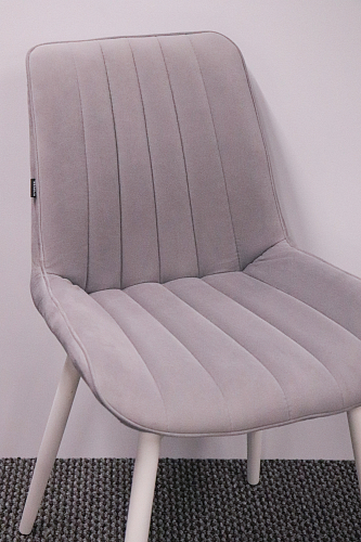 Стул на металлокаркасе Бриджеш velutto 52 / белый из шоурума 2