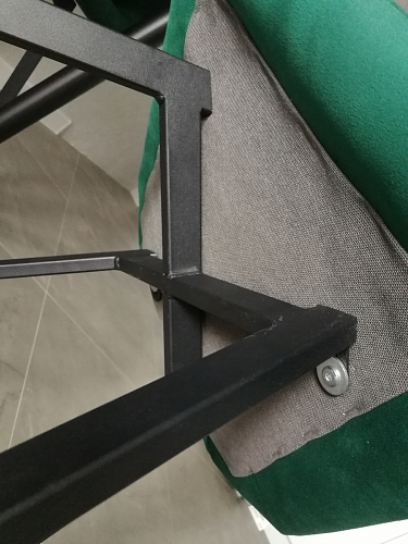 Стул на металлокаркасе Чилли К темно-серый (velutto 32) / черный фото покупателя 199