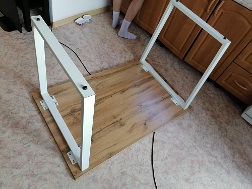 Деревянный стол Лота Лофт 140х80 дуб крафт табачный / черный матовый фото покупателя 47