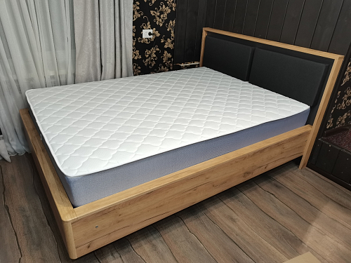 Двуспальная кровать Клауд 160х200 парящая дуб крафт золотой / антрацит фото покупателя 361