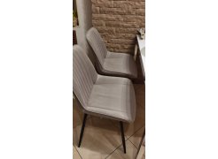 Стул на металлокаркасе Вейв светло-серый (hl 63) / 10К черный каркас фото покупателя 104