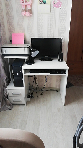 Компьютерный стол Джаз-24 правый дуб сонома фото покупателя 85