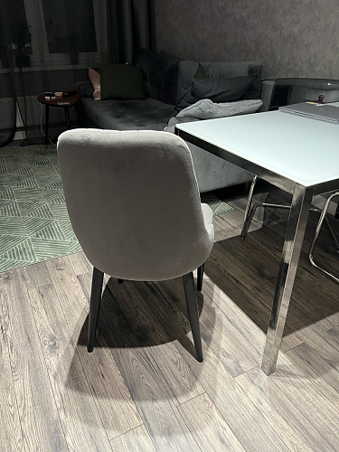 Стул на металлокаркасе Kora gray / black фото покупателя 129