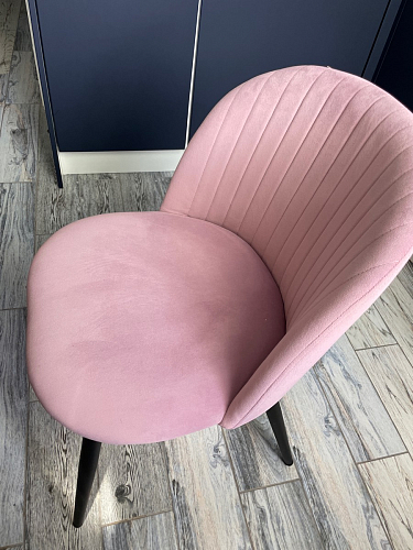 Стул на металлокаркасе Gabi dark beige / black / silver фото покупателя 44