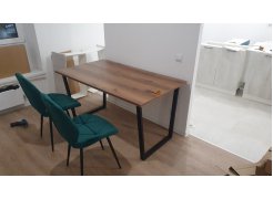 Деревянный стол Лота Лофт 120(160)х75 черный матовый / бетон светлый фото покупателя 426