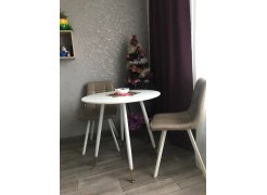 Стол круглый Bianka 90 белый фото покупателя 4