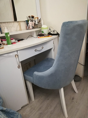 Стул Elegance white / fabric grey фото покупателя 7