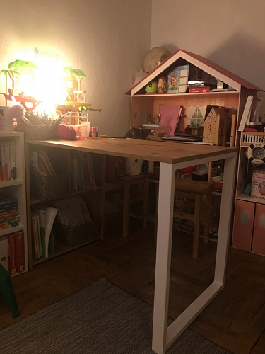 Письменный стол Битти Лофт 116х60х75 креатель / черный матовый фото покупателя 44