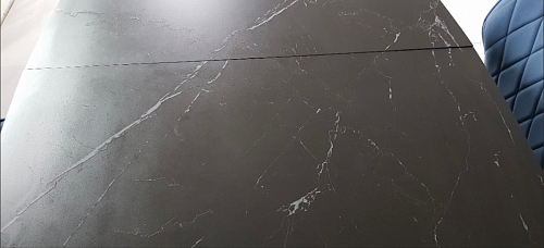 Керамический стол Фестер 140(180)х80 черный мрамор shakespeare black / черный фото покупателя 1