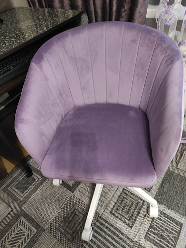 Компьютерное кресло Тибо confetti chocolate / белый фото покупателя 204