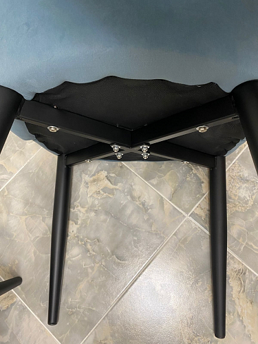Стул на металлокаркасе Kora dark gray / black фото покупателя 172
