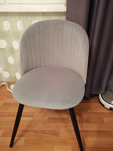 Стул на металлокаркасе Gabi gray / black фото покупателя 838